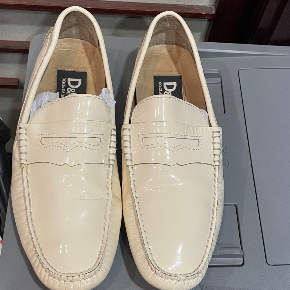 Vintage D&G Unusex Off-White Loafers